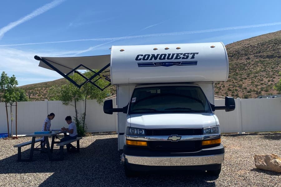 Bucky the Brave - 2023 Conquest RV Class C RV rental in Salt Lake City Utah, exterior