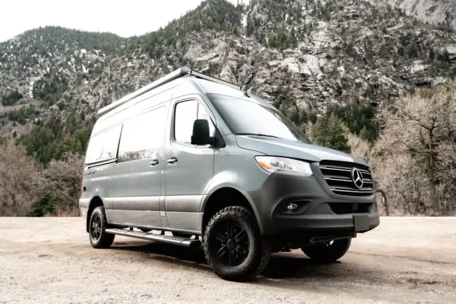 TYVANNOSAURUS REX: 4×4 2023 THOR SANCTUARY 19L (MERCEDES-BENZ SPRINTER) Class B RV rental in Salt Lake City Utah, exterior