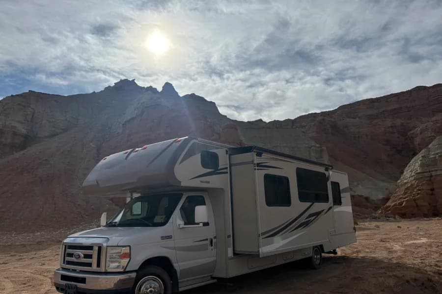 Home away from Home Class C RV rental in Salt Lake City Utah, exterior