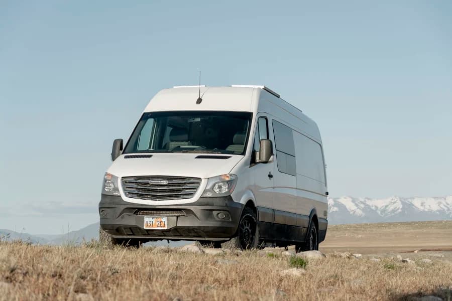 The Summit Sprinter | Off-grid Camper Van Ready For Adventure Class B RV rental in Salt Lake City Utah, exterior