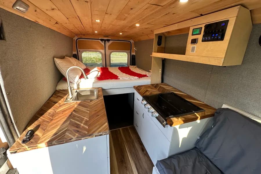 2020 Dodge Promaster Luxury Campervan Class B RV rental in Salt Lake City Utah, exterior