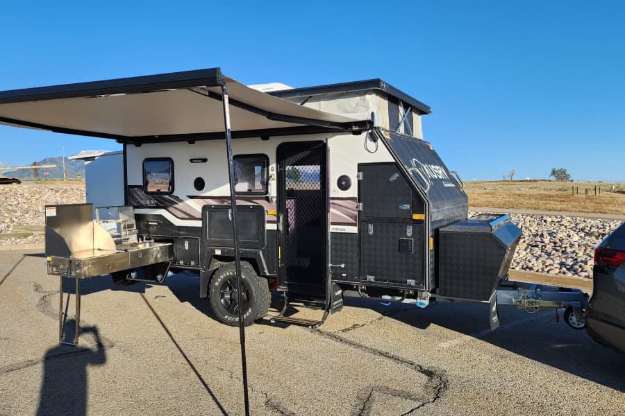 AUSRV X13 Off-Road Hybrid Camper Travel Trailer RV rental in Salt Lake City Utah, exterior